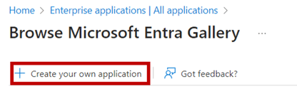 create application